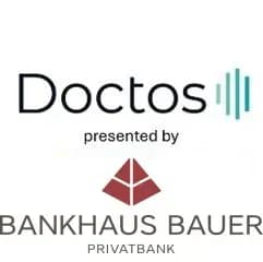 Bankhaus Bauer und Doctos Logo nebeneinander