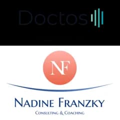 Nadine Franzky und Doctos Logo nebeneinander