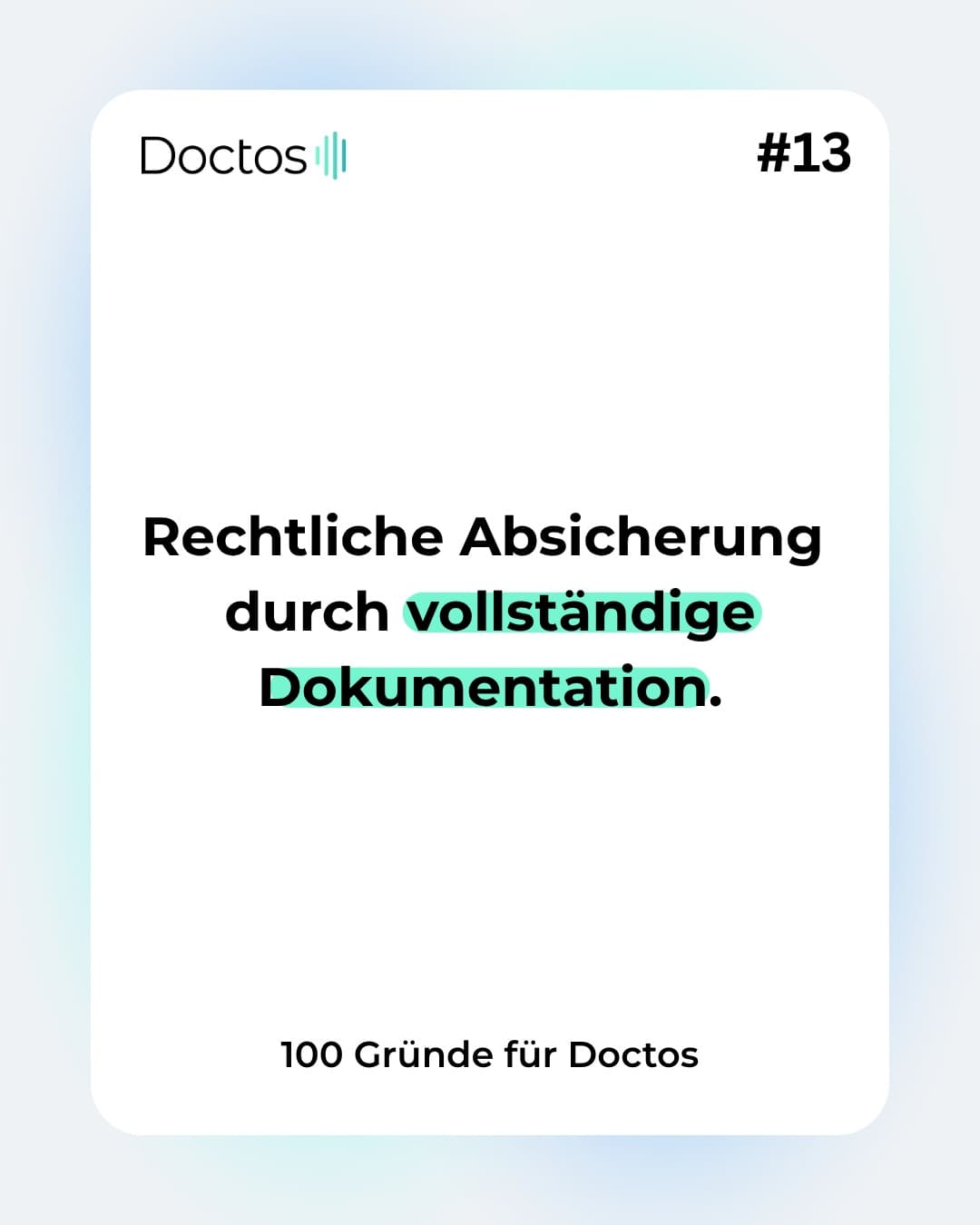Was nicht dokumentiert wird, hat nie stattgefunden – zumindest für die Abrechnung

Grund #13, warum…
