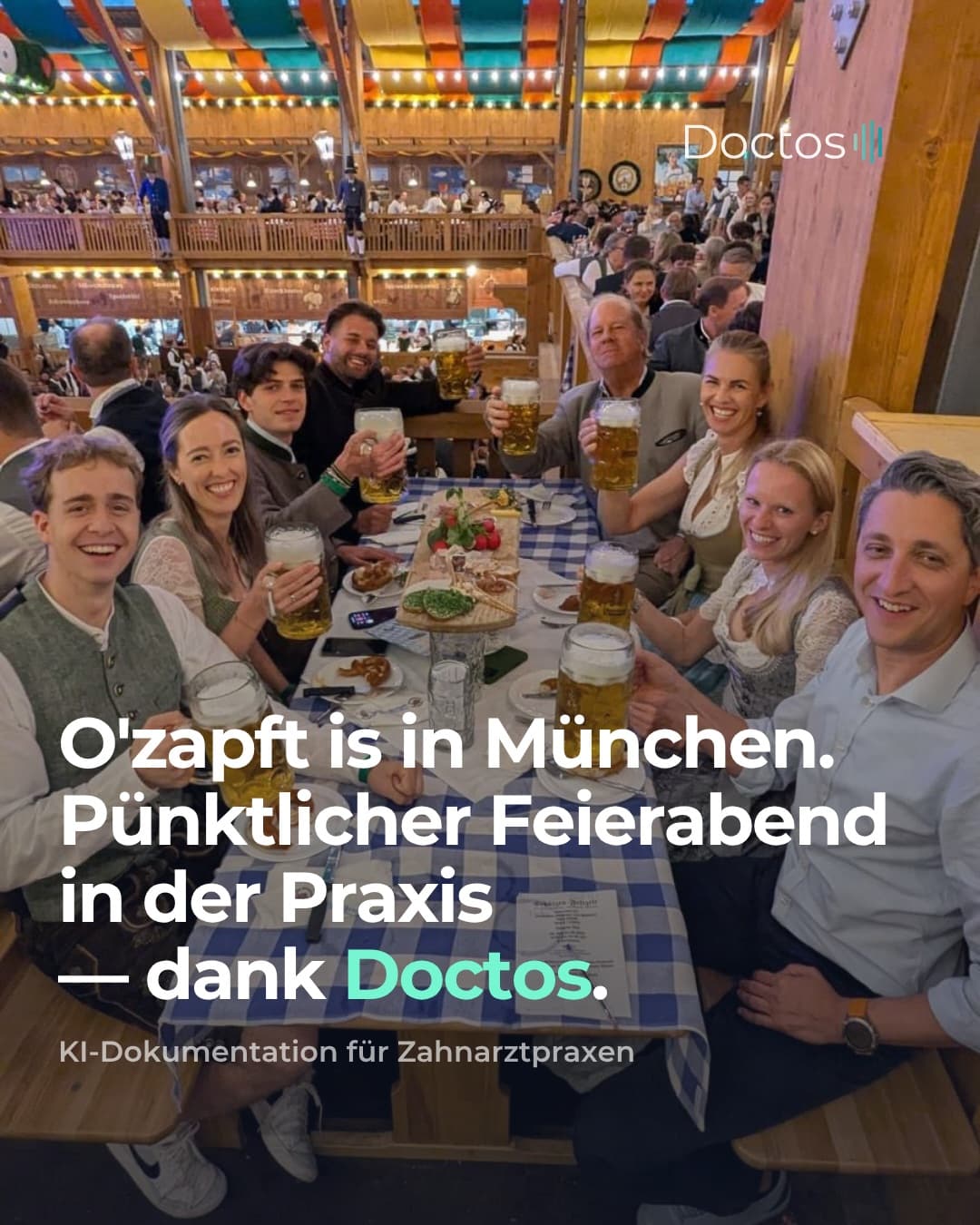 München sagt O'zapft is. 🍺 Doctos sagt: pünktlich Feierabend.

Morgen um 12 Uhr fällt der erste Ham…