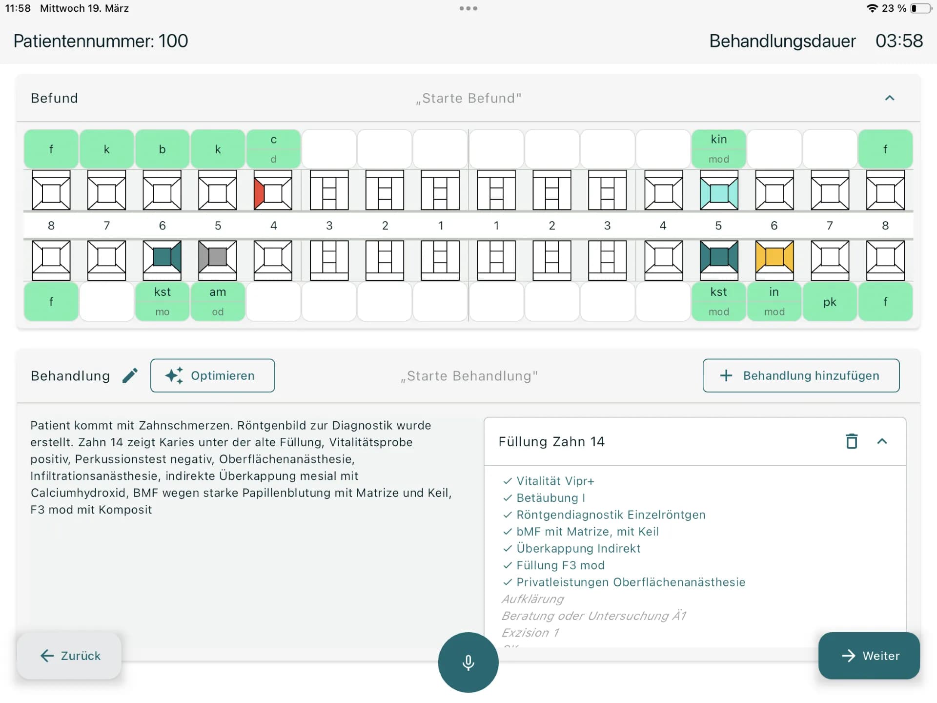 Doctos App – Spracherkennung