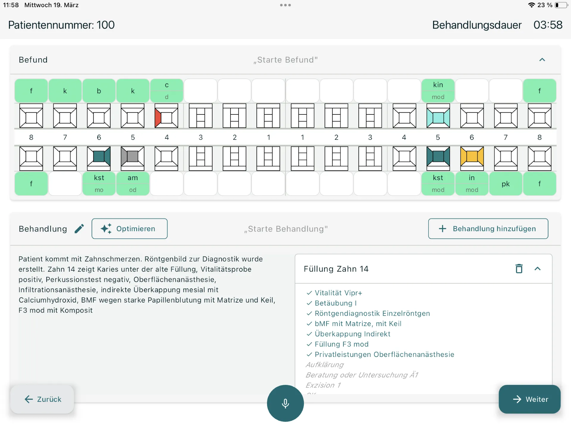 Doctos App – Spracherkennung