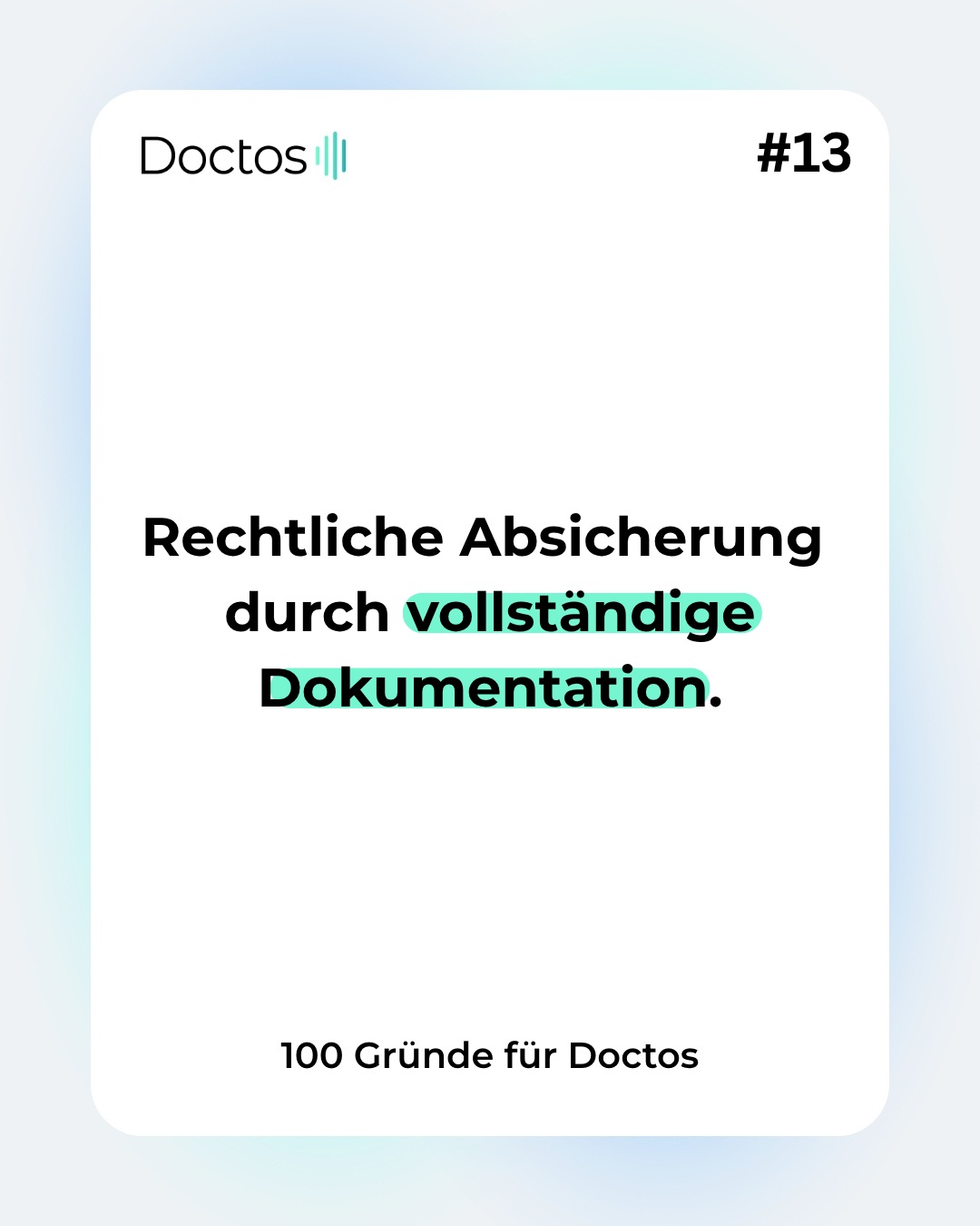 Was nicht dokumentiert wird, hat nie stattgefunden – zumindest für die Abrechnung

Grund #13, warum…