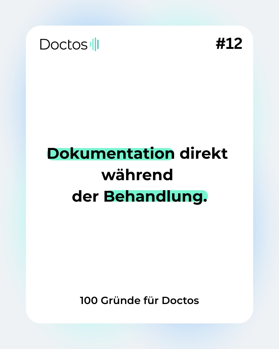 Dokumentation, die mitläuft statt hinterherzuhinken.
Kein Zettel zwischen den Behandlungen, kein Nac…